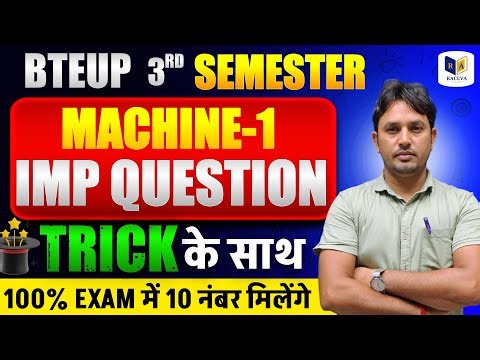 Machine-1 Important Question Bank Part-3 | UP Polytechnic 3rd Semester Exam 2025