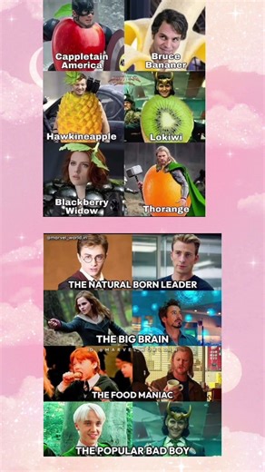 Marvel Squad Roles + Fruit Avengers 😂🍎 | Funny MCU Meme Compilation##shorts #dublagem