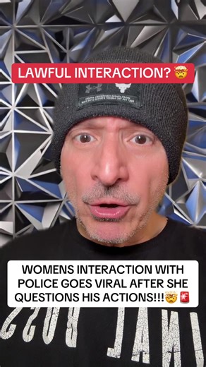 Video of a woman questioning police officer goes viral! Was she in the right or the wrong? !🤯🚨 #police #storytime #ice #liberal #cops