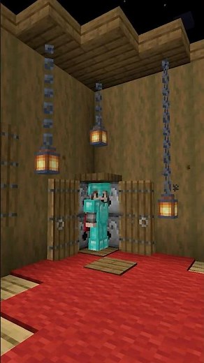 I MADE AN AUTOMATIC WARDROBE IN MINECRAFT! 🤯⛏️ #shorts