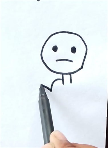 Simple Stick Figure Drawing #stickman #stepbystep #figure #drawing