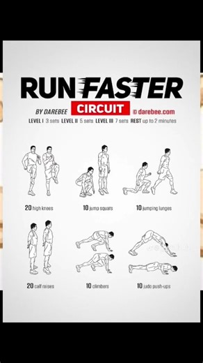 darebee.com #workout #fitness #firnessmotivation #running #faster #sprinting #run #strong