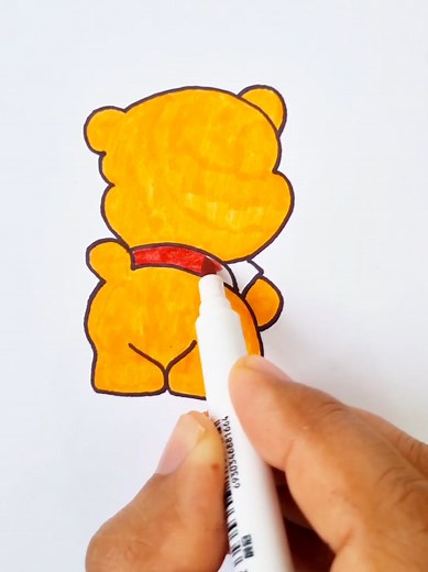 Cute Drawing Idea: Step by Step Winnie the Pooh