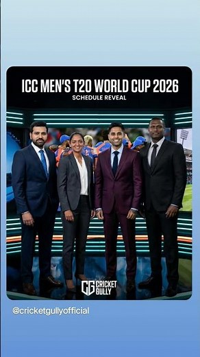 T201 World Cup 2026 schedule launch - November 25th, 6:30 PM