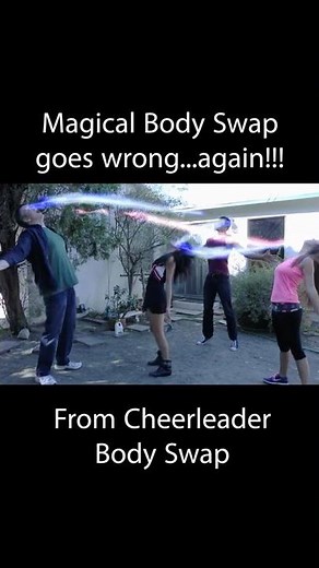Cheerleader Body Swap - 4 people swap bodies (gender bender) m2f
