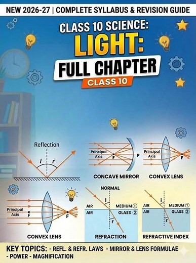 Light Reflection and Refraction Class 10 | Full Handwritten Notes | Board Exam 2027 #class10science
