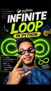 এই Python Code কখনো বন্ধ হয় না! ⚠️ Infinite Loop Explained #shorts #viral