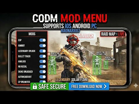 FREE CODM MOD MENU APK COD MOBILE WALLHACK AIMBOT ESP DOWNLOAD CHEATS NO RECOIL CODM APP IOS ANDROID