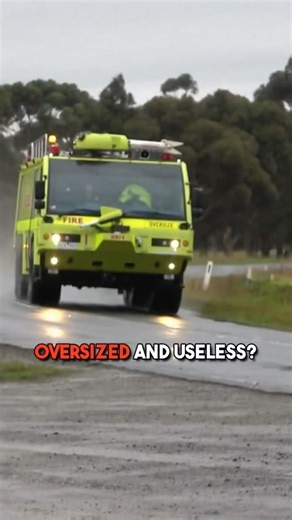 Why Airport Fire Trucks Are So Huge😳🤯 #Aviation #Shorts