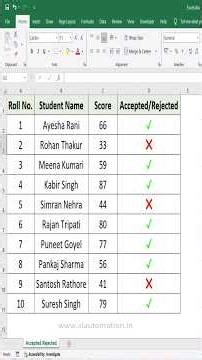 How to use accept and reject symbols in excel #excel #excelforbeginners #exceltricks #exceltips
