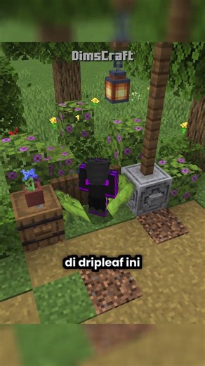 Build Hack Dripleaf Biar Ga Jatuh! #minecraft