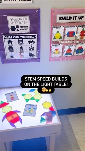 2.9K views | Speed Builds + our new light table = MAGIC! ✨ All the details in my newest blog post: https://teachoutsidethebox.com/stem-learning-with-the-light-table-stem/ | Teach Outside the Box | Facebook
