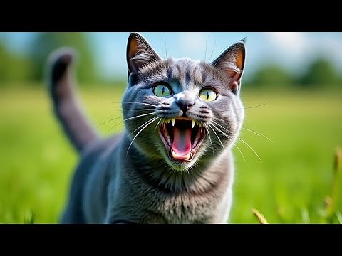 Angry Cats Meowing Loudly | Danger Cat Sound Video | Aggressive Cat Sound Effects