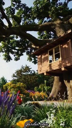 Treehouse 🥰 | Garden Idea