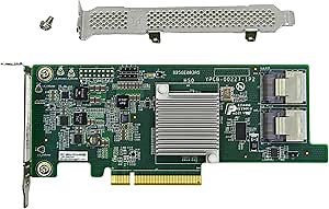 LSI 9207-8i Controller HBA Card, LSI 2308 SATA SAS Host Bus Adapter. 2 * SFF-8087 Internal 6Gbps, PCI-e 3.0 x8. IT Mode Firmware. Non RAID.