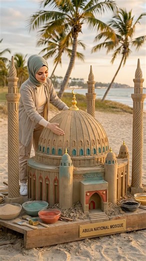 Can I build the Abuja National Mosque out of sand? 🕌🏖️
