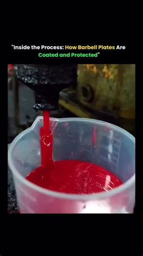 Knowledge Matrix on Instagram: "The process of coating and protecting barbell plates begins with cleaning and shot-blasting the raw metal to remove rust, dust, and surface imperfections. Once the surface is smooth, the plates are either powder-coated or rubber-encased to create a durable protective layer that resists corrosion, scratches, and moisture. Powder-coated plates are baked in high-temperature ovens, allowing the coating to melt and bond tightly to the metal, while rubber-coated plates 