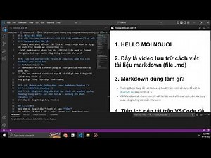 Cách viết tài liệu Markdown (file README.md) trên Visual Studio Code.