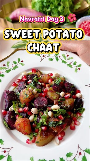 Navratri Day 3 Sweet Potato Chaat | Shakarkandi Chaat | Easy Vrat Recipe
