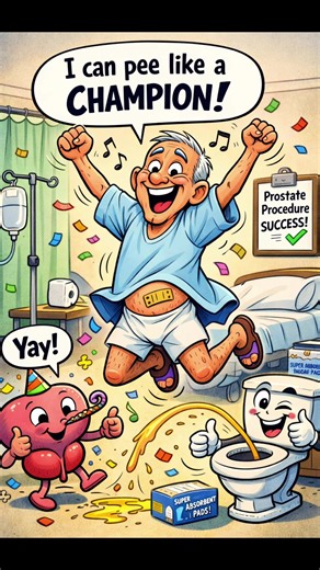 Happiness is urinating like a champ after a prostate procedure #prostatehealth #urolift #prostatecheck #menshealth