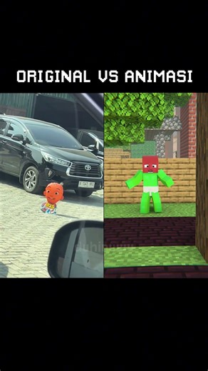 ANIMASI VS ORIGINAL : KENAPA NYAK! #minecraft #shorts