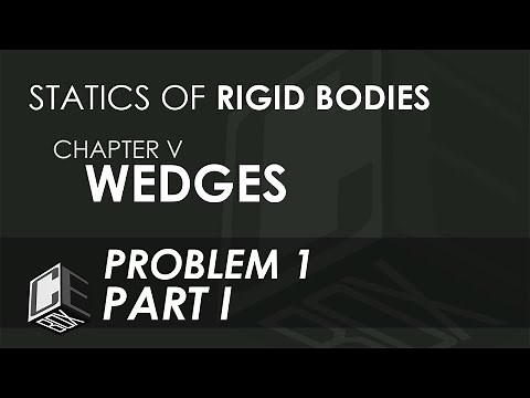 Statics of Rigid Bodies Chapter V Friction - Wedges Prob 1 Part I (Philippines)