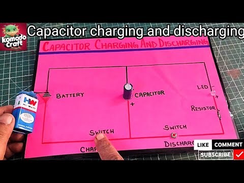 Capacitor Charging & Discharging Model | Class 12th Physics Project | Easy DIY Tutorial