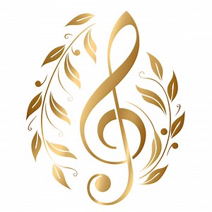 30 Transparent Gold/gilded Music PNG Cliparts - Guitar - Treble Clef - Notes - Art Deco | Luxury Digital Design | Commercial Use - Etsy