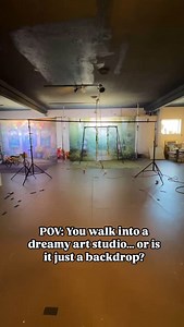 444 reactions · 24 shares | POV: You step into what looks like a dreamy art studio… but it’s actually our Art Studio Grunge Wall Sweep working its magic. A backdrop that blurs the line between illusion and reality : @kaitlynsilvestriphotography | Baby Dream backdrops | Facebook