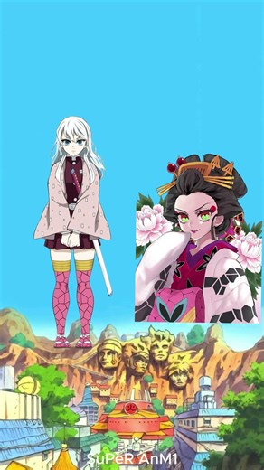 Demon Slayer characters and their demon form #demonslayer