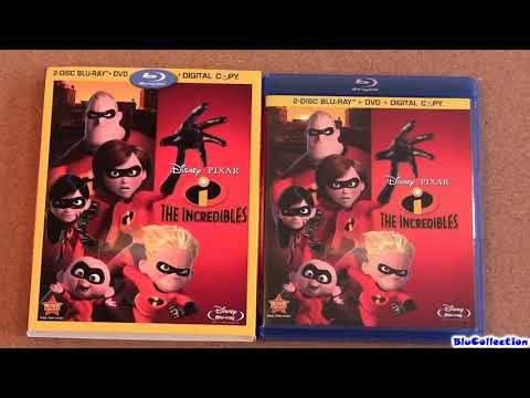The Incredibles blu ray unboxing review Pixar Disney blu ray