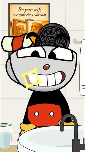 Cuphead - A New day with a Clean Teeth #animation #cuphead