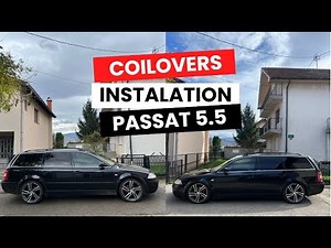 Passat 5.5 installing coilovers and lowering it to MAX