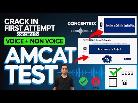 Amcat Test For Concentrix Like a Pro😎 Voice + Non-Voice | First Attempt | Pass