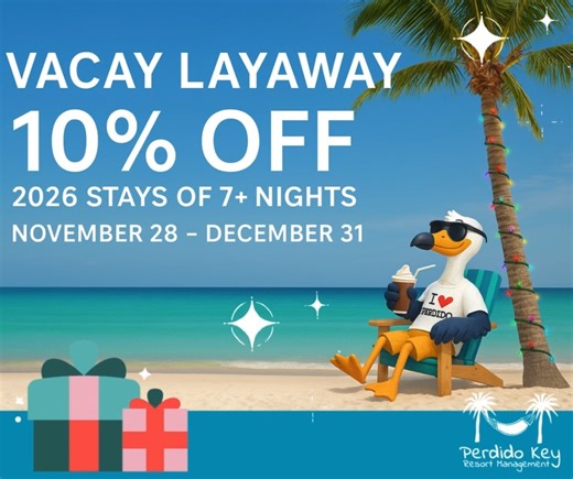 🎉🏖️ IT’S HERE — OUR BIGGEST EARLY BOOKING SALE OF THE YEAR! 🏖️🎉 Black Friday just got a whole lot BEACHIER! 🌴 Our Vacay Layaway promotion has officially launched — and that means you can start planning your Spring & Summer 2026 beach escape TODAY and SAVE 10% on stays of 7 nights! 😍 ✨ Why everyone LOVES this sale: ✅ Best selection of condos & vacation homes ✅ Lock in peak season dates BEFORE they’re gone ✅ Sunshine > snow ❄️😉 ✅ Discount only comes once a year! Whether you’re dreaming of: 