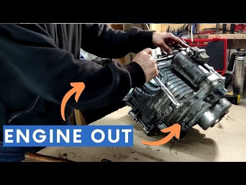 Getting the 42 year engine out Honda 250 hawk Superdream - Restore