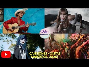 TOP 100 GLOBAL 🌎 YouTube Music Charts | Canciones Más Escuchadas de la Semana (Marzo 05, 2026) 🔥🇮🇳