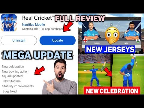 Real Cricket 24 New Mega Update Released Full Review