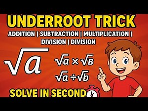➤ Addition, Subtraction, Multiplication & Division of Numbers in Underroot | Class 7,8,9 &10th Maths