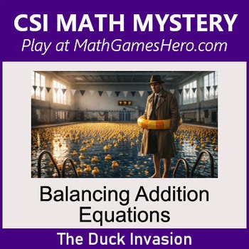 Balancing Addition Equations | Digital CSI Math Mystery Game