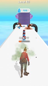 Dirty Girl Run 😂 #gameplay #shorts | Veeru The Game