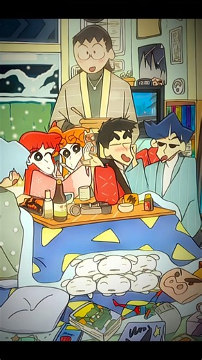 SHIN-CHAN NEW YEAR PARTY 🥳🎉🥴#shinchan #frinds #happynewyear #fyp #viral 💐🤭