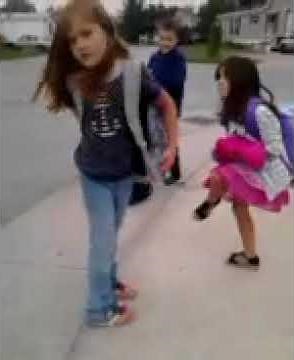 Little girl farts funny