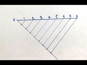 Divide a line into equal parts using set square || All in One ||