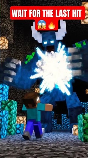 Herobrine vs Warden 😱⚡ | Impossible Fight #shorts