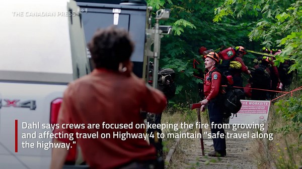 Crews battled Cameron Lake wildfire overnight