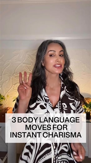 3 body language moves for instant charisma #charisma #charismatic #charming #communicationtips #bodylanguage | Liz Rose