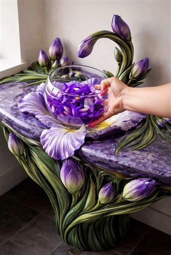 Part 3. ASMR Floral Faucet: Real Flowers Pouring from the Kitchen Tap