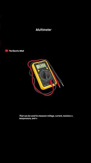 Multimeter Explained in 15 Seconds ⚡ #electricalengineering #basicelectricity #scienceshorts