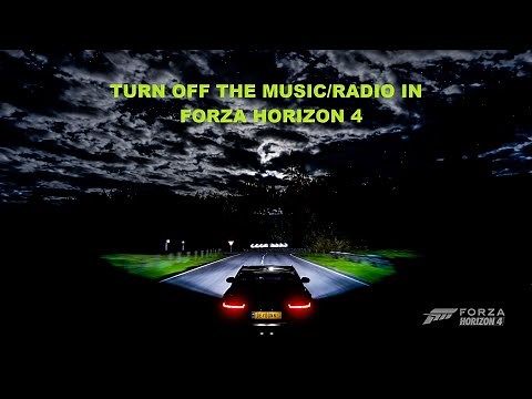 HOW TO TURN OFF THE MUSIC / RADIO IN FORZA HORIZON 4